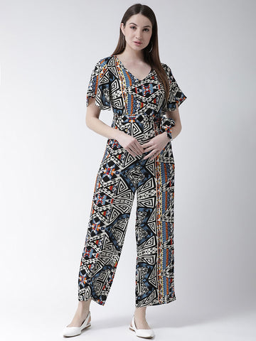 Womans Cotton Rayon Hand Block Printed Jumpsuit For Womens And Girls